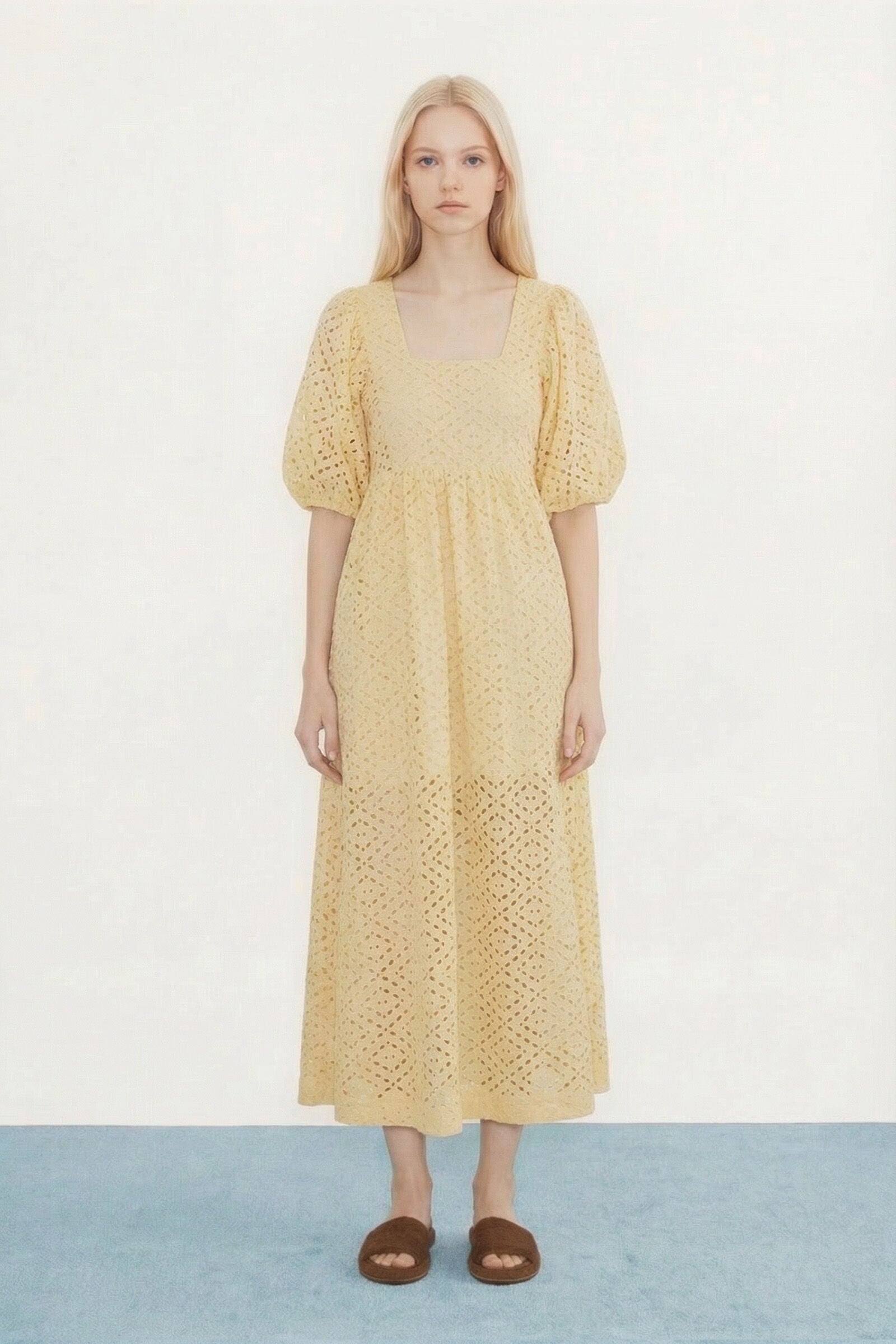 PUFF SLEEVES DRESS
