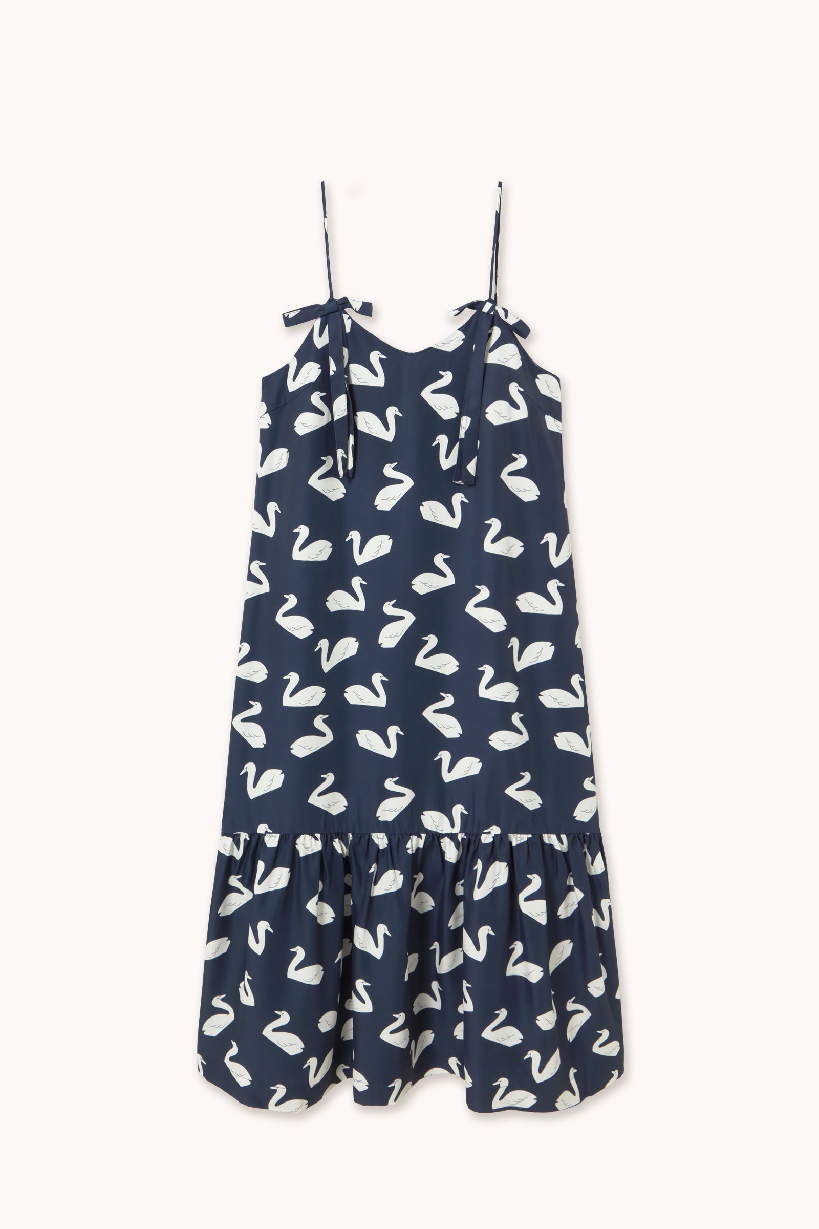 SWANS RUFFLE DRESS