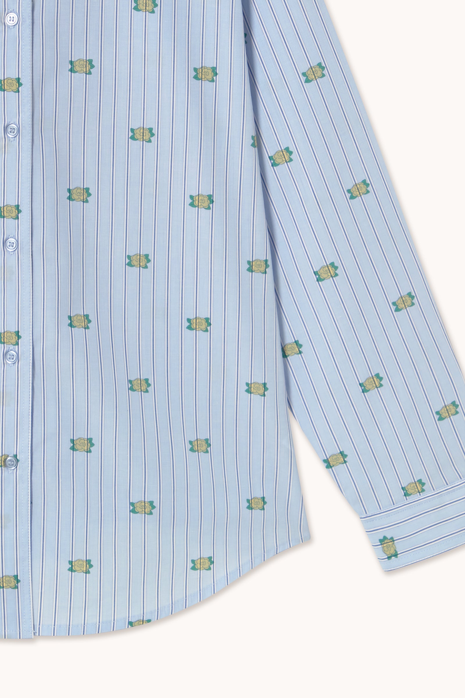 MINI FLOWERS STRIPED SHIRT