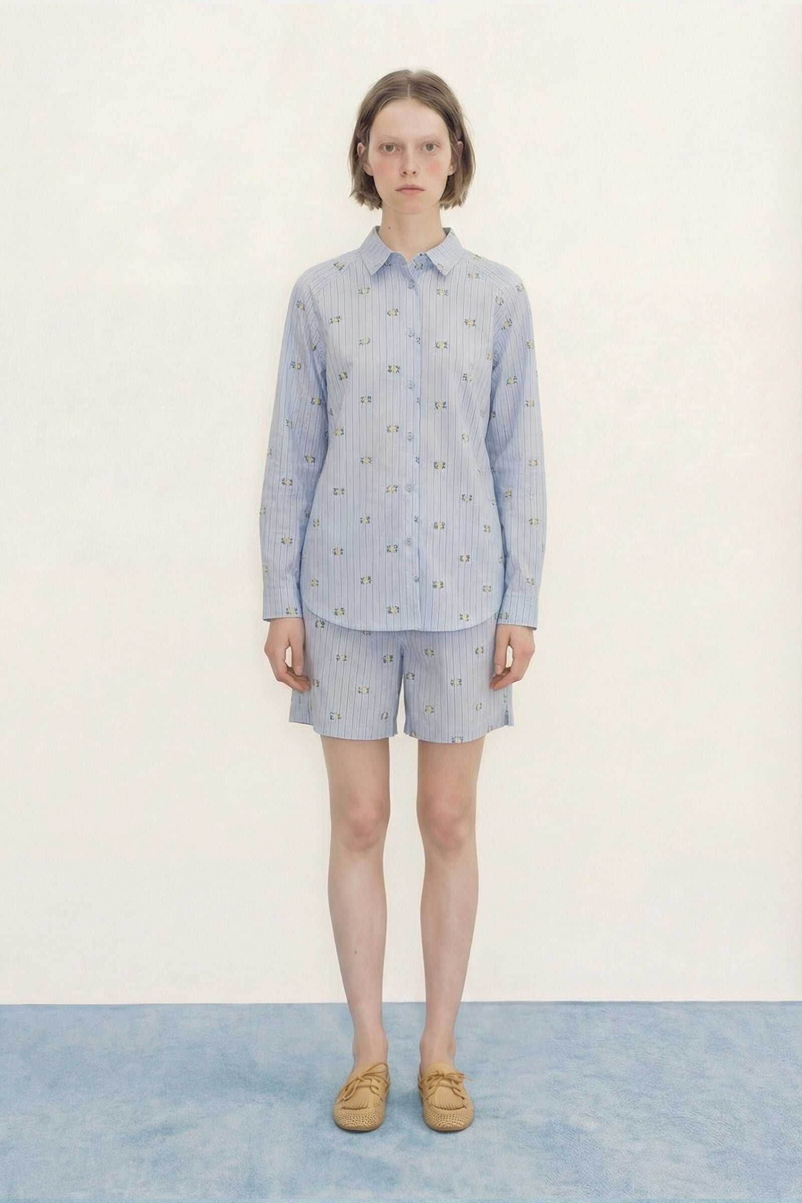 MINI FLOWERS STRIPED SHIRT