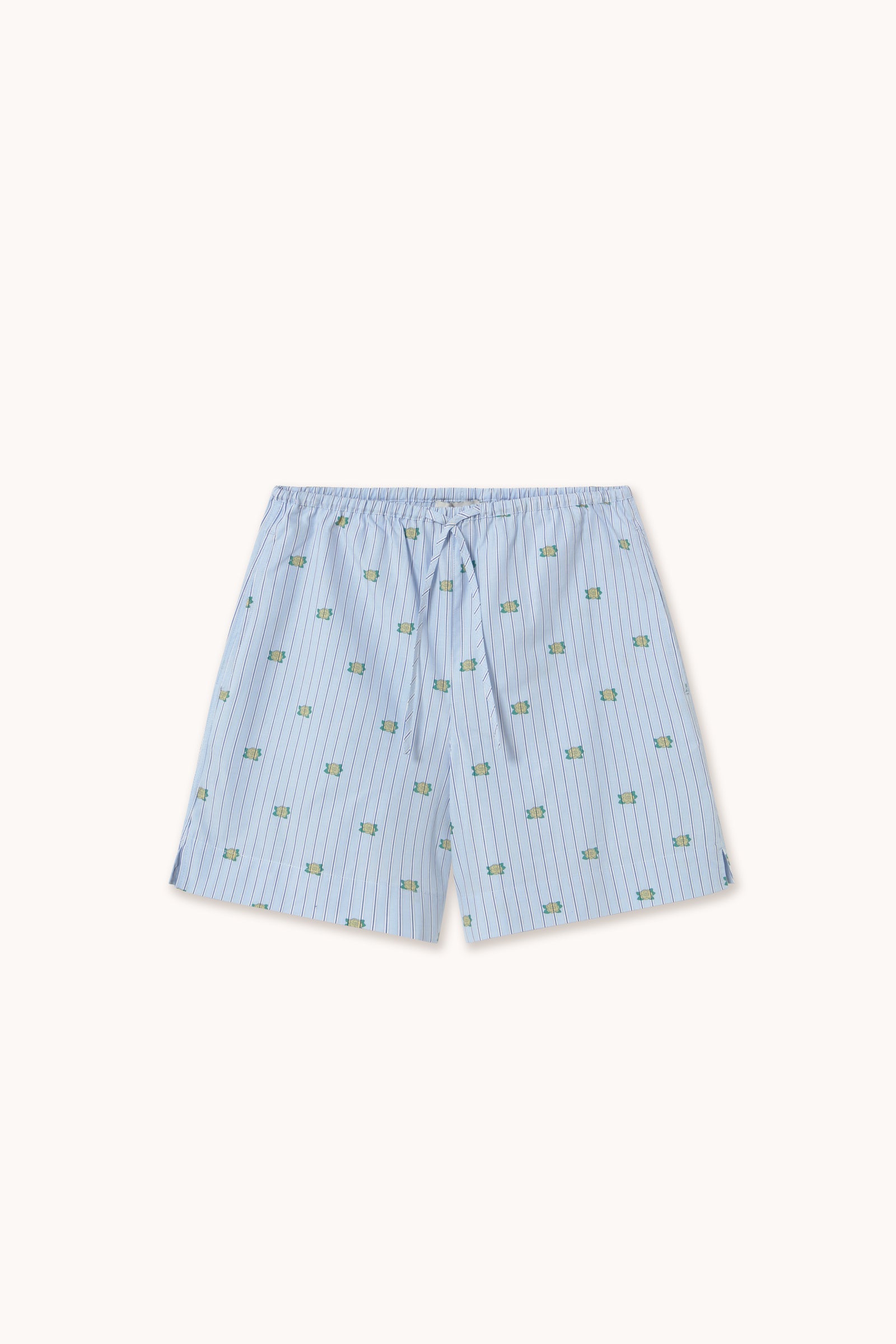 MINI FLOWERS STRIPED SHORTS
