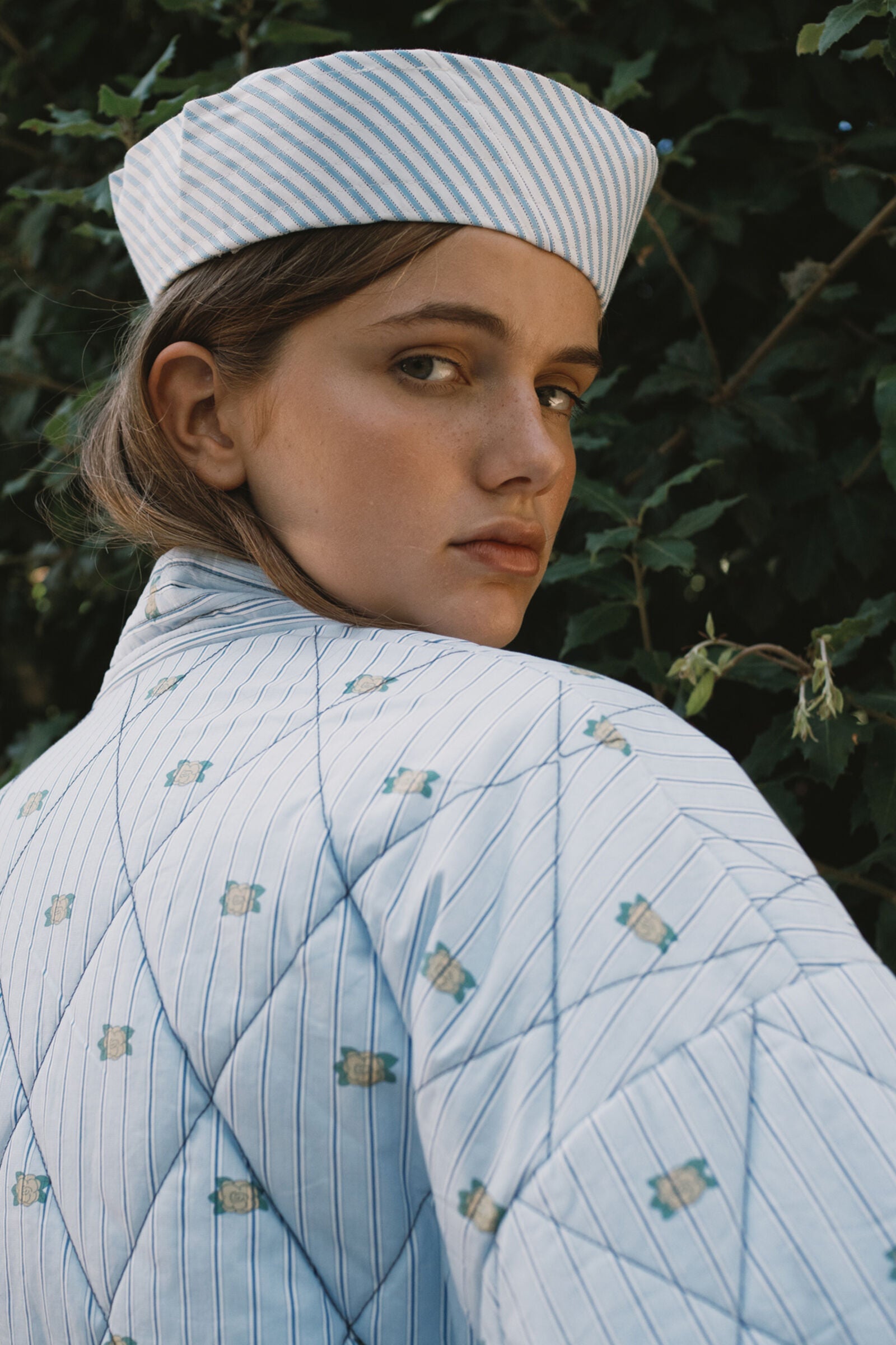 MINI FLOWERS STRIPED JACKET