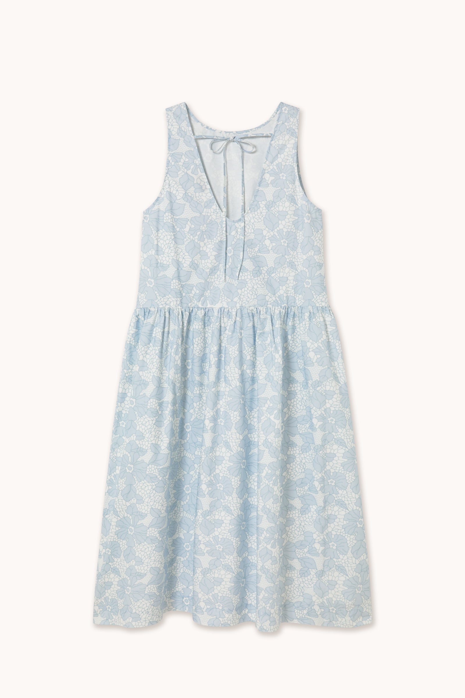 FLOWERS LOW BACK DRESS