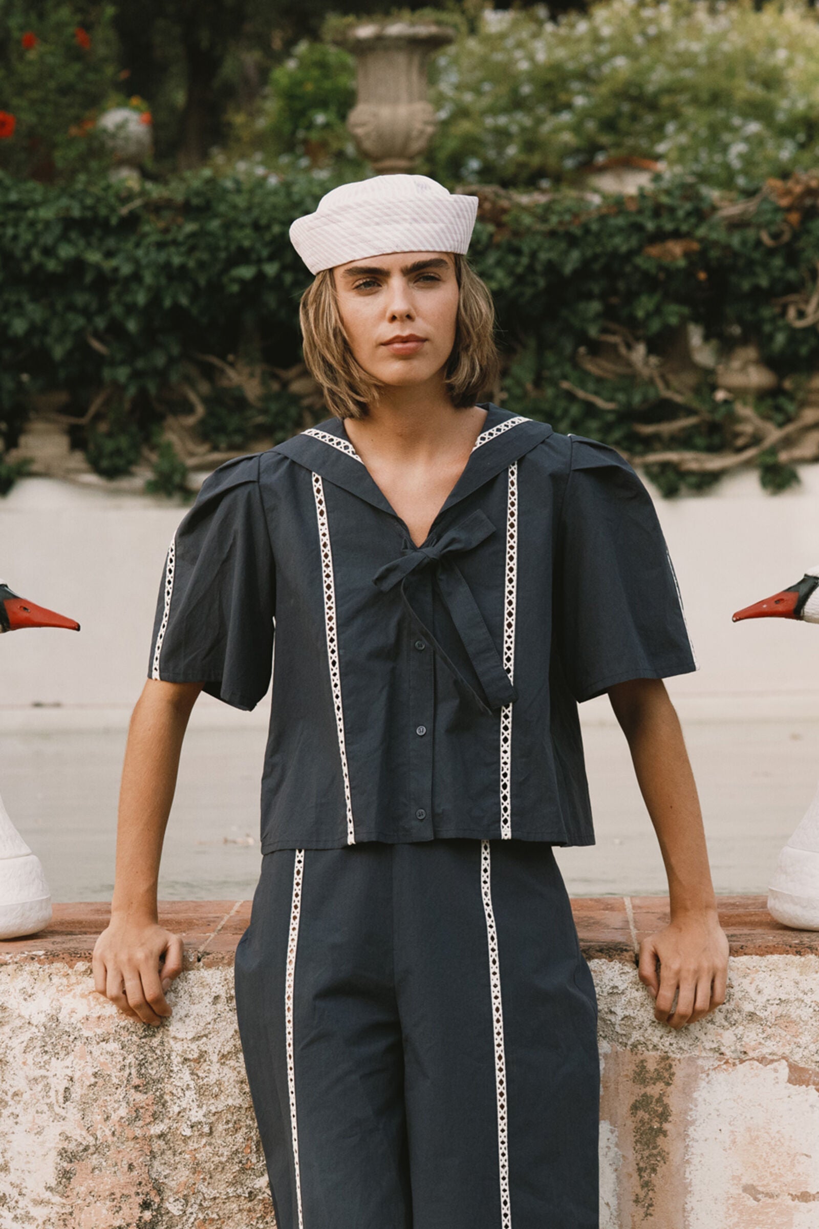 SAILOR NECK BLOUSE