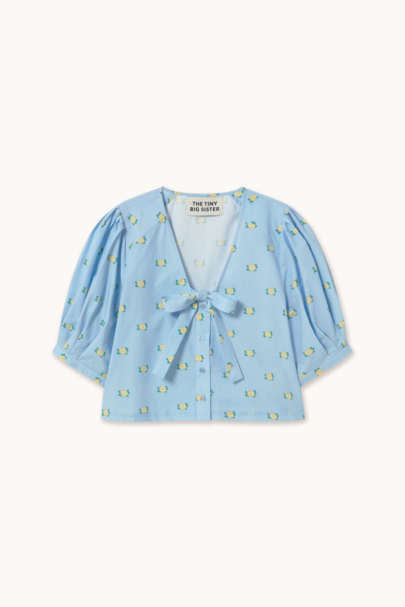 FLOWERS BOW BLOUSE