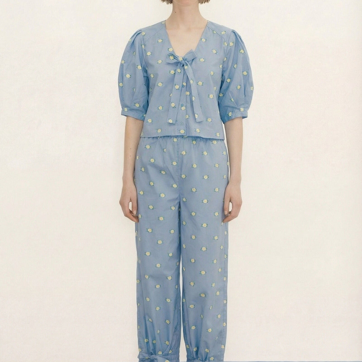 FLOWERS FRILL PANT