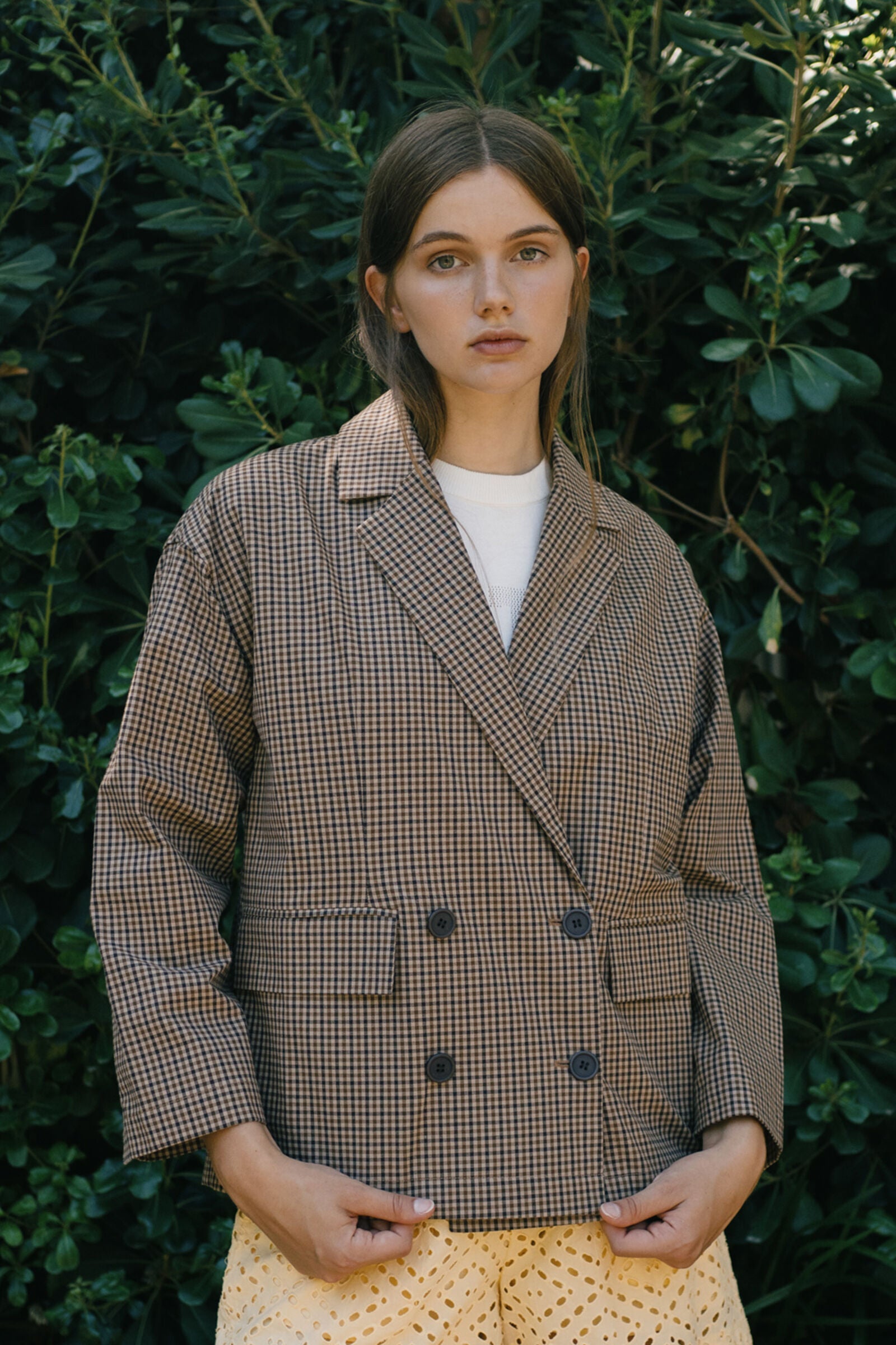 MINI CHECK BLAZER