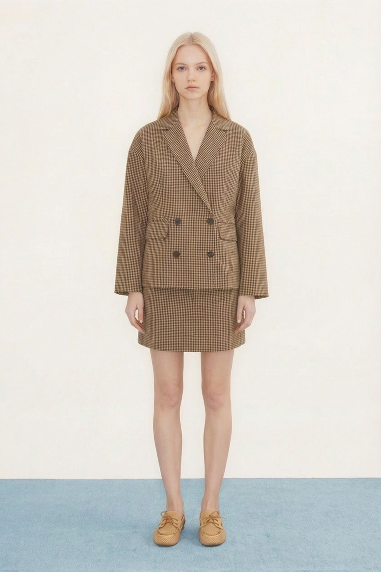 MINI CHECK BLAZER