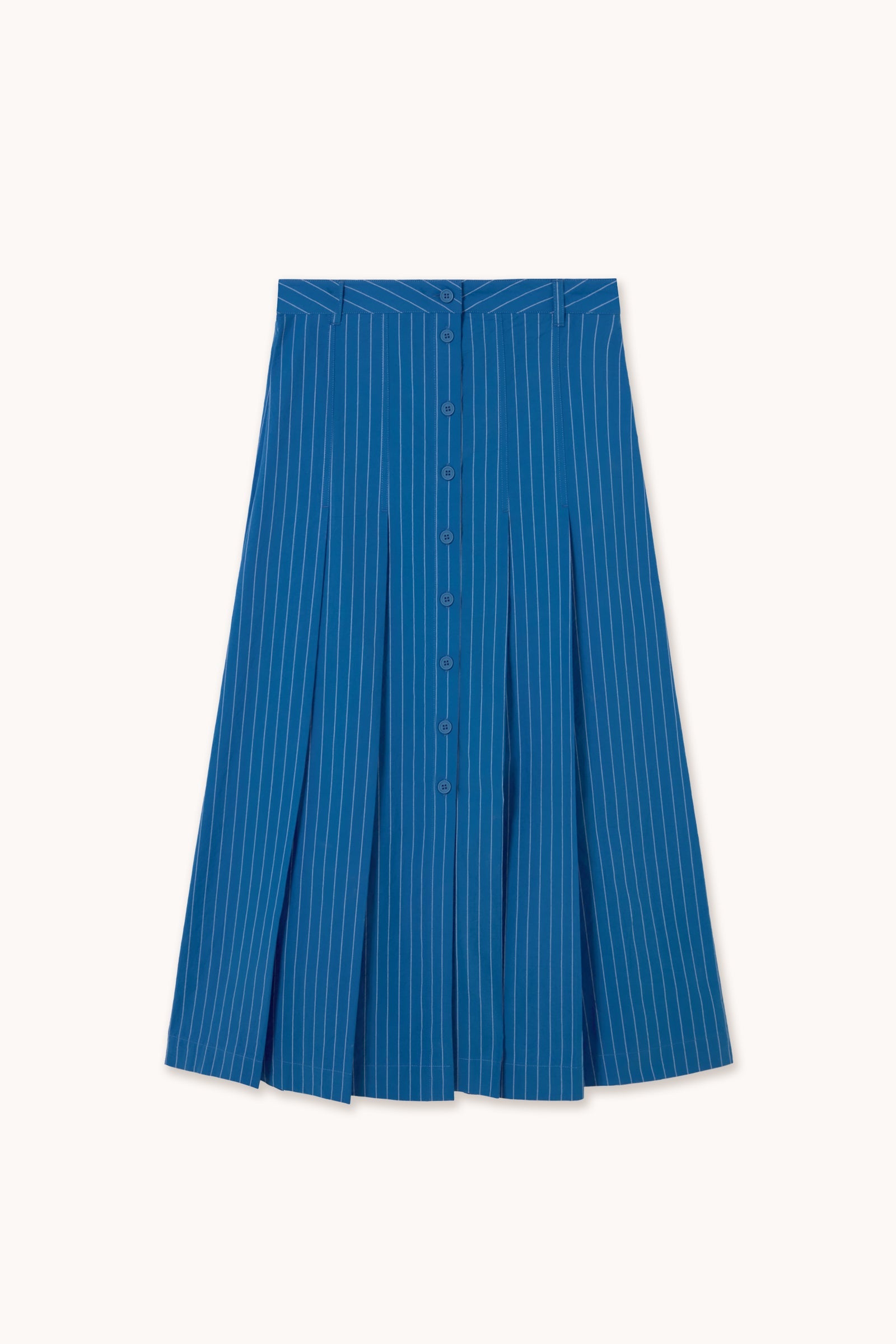 STRIPED PLEATED SKIRT