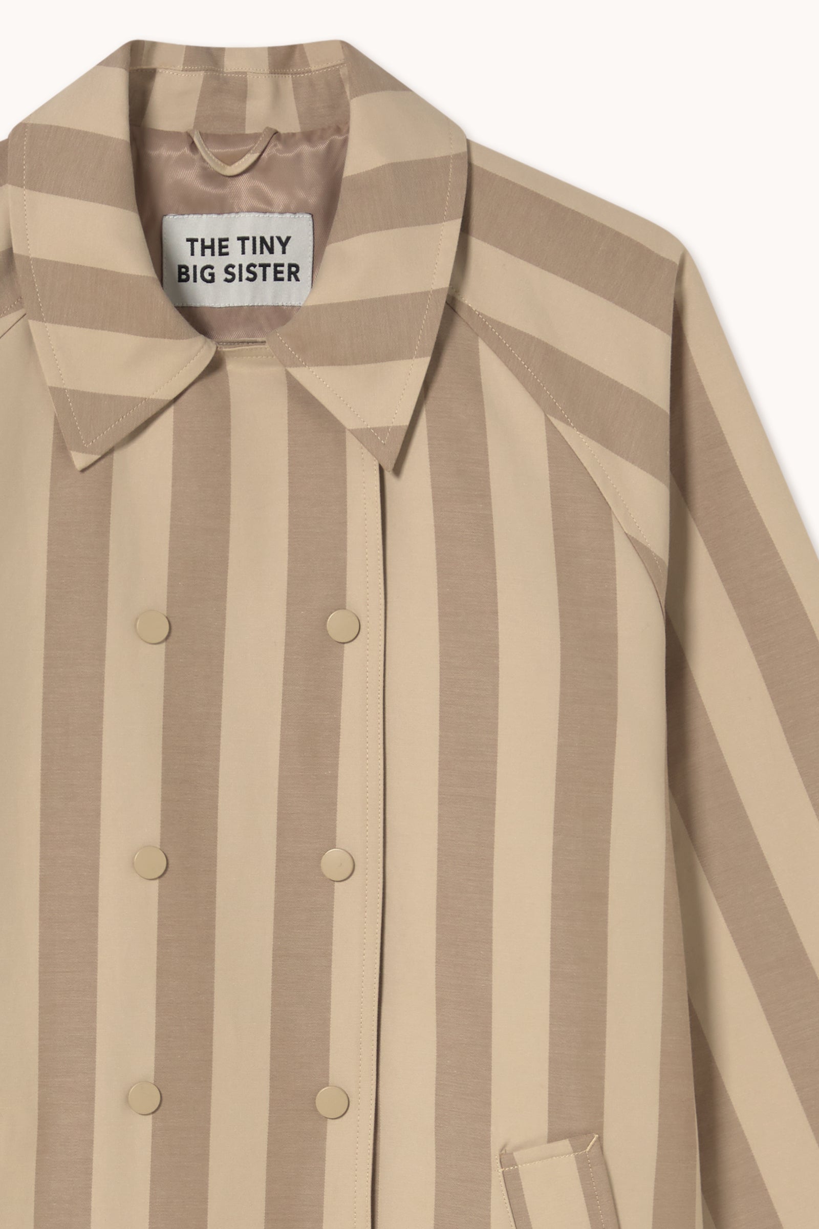 STRIPED TRENCH COAT