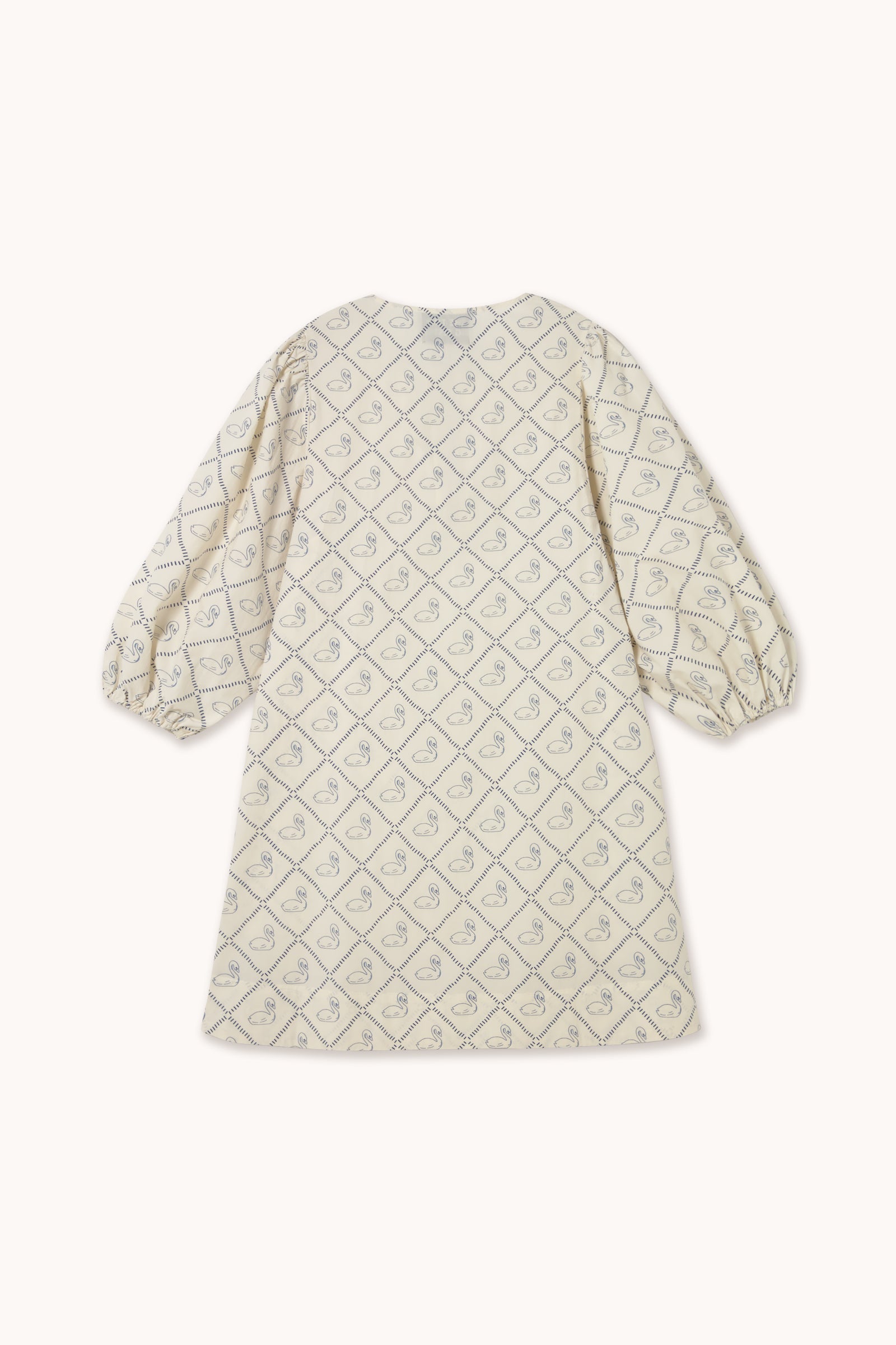 SWANS PUFF SLEEVES DRESS