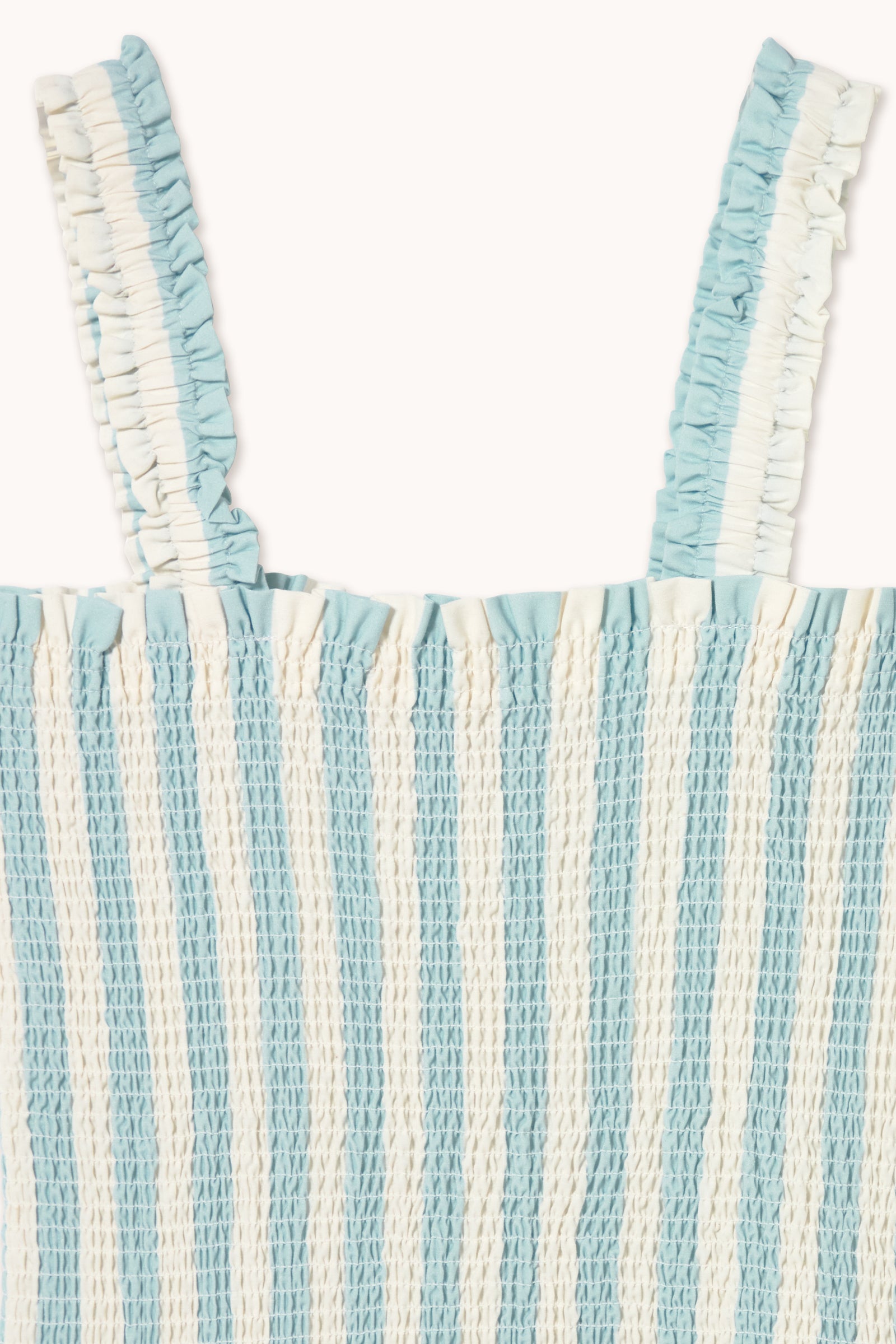WIDE STRIPES ELASTICATED DRESS