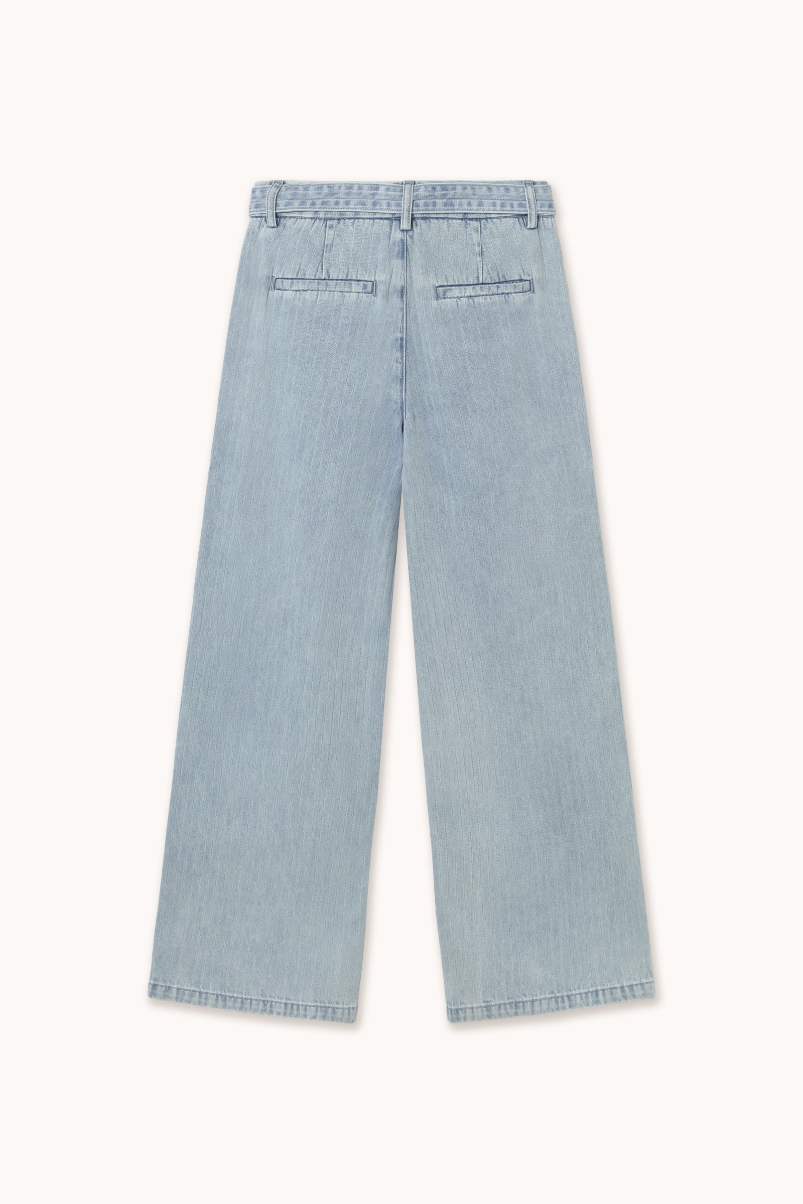 STRIPED DENIM PANTS