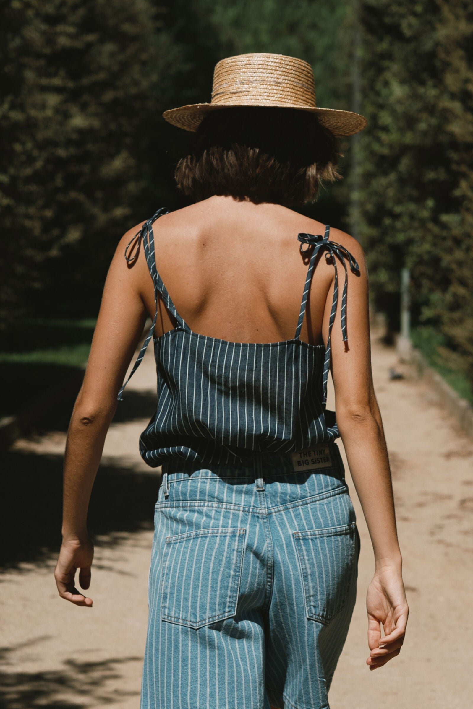 STRIPED STRAPS TOP
