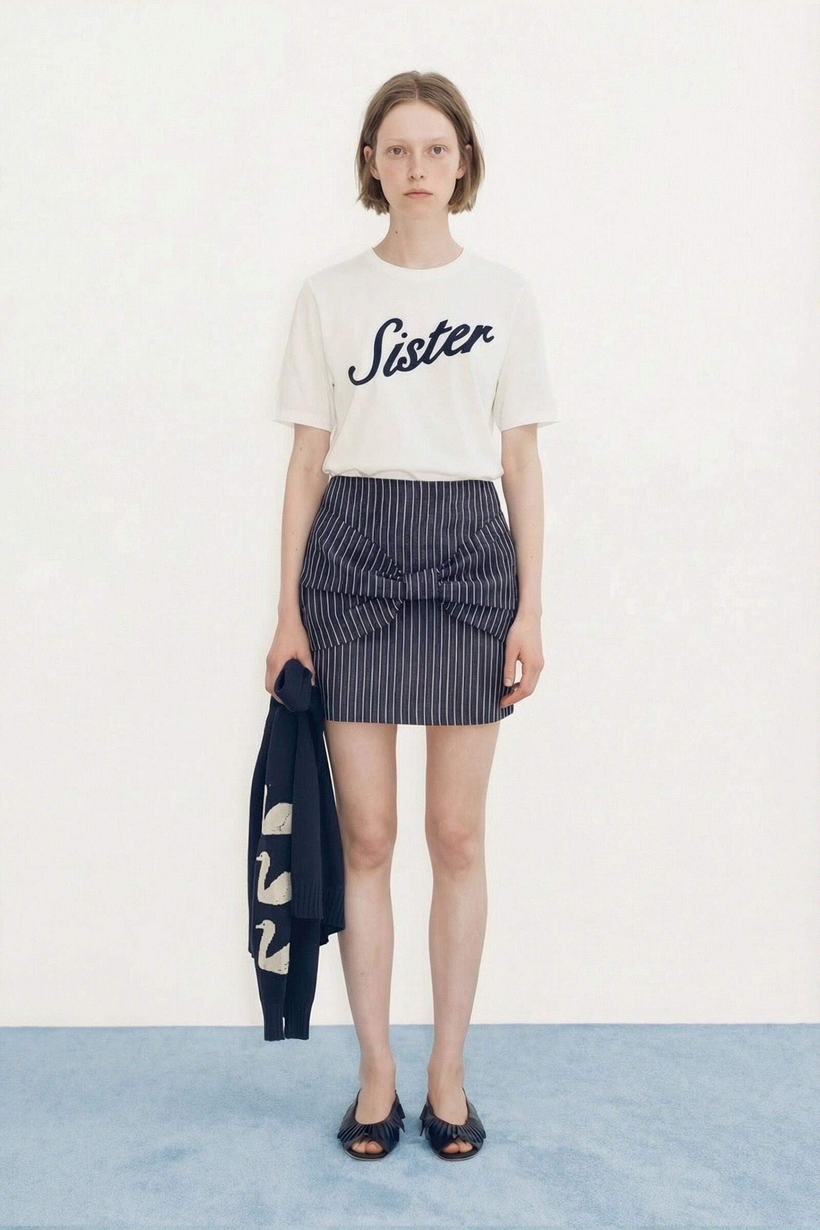STRIPED MINI SKIRT