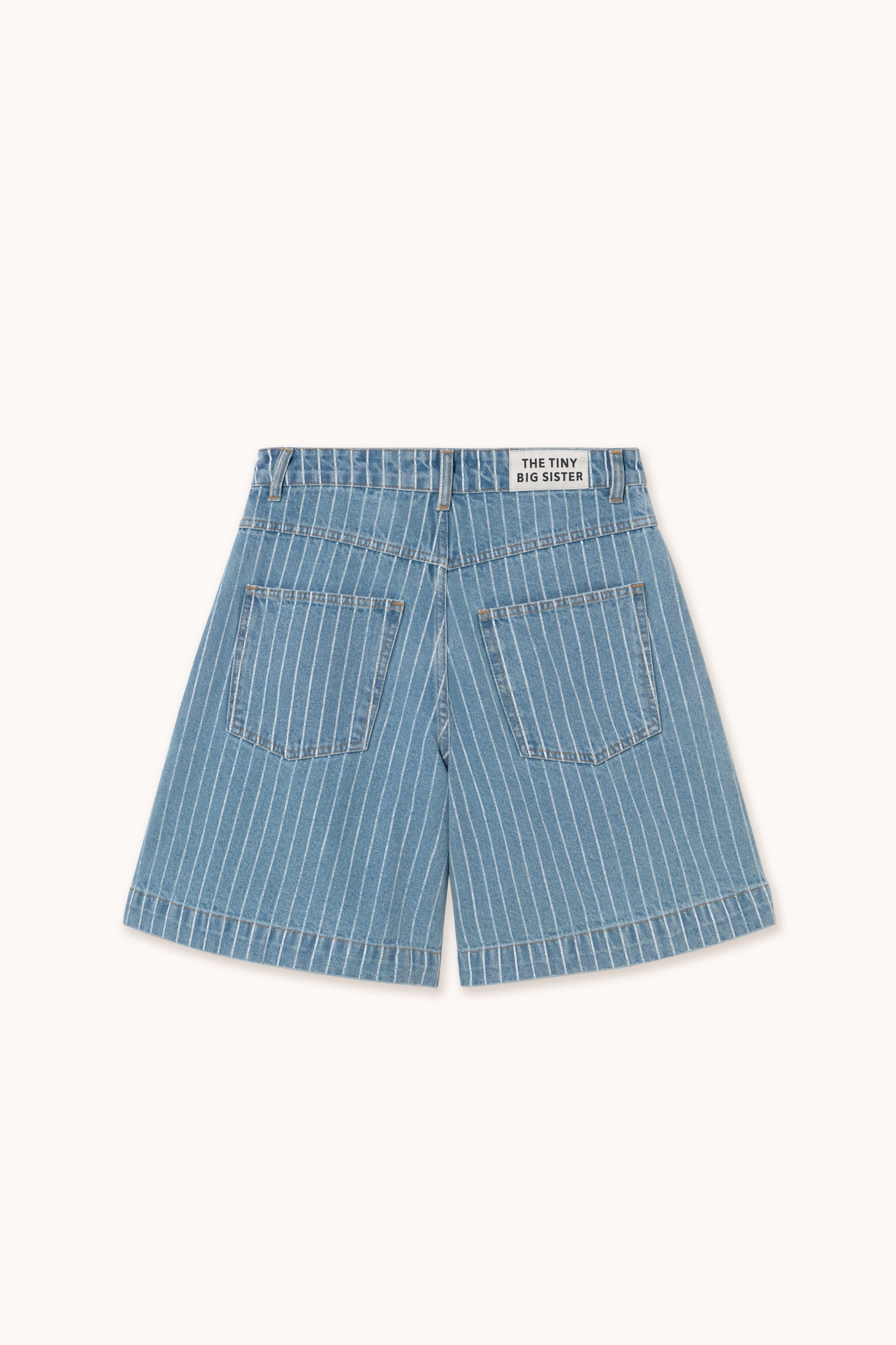 DENIM STRIPED BERMUDA
