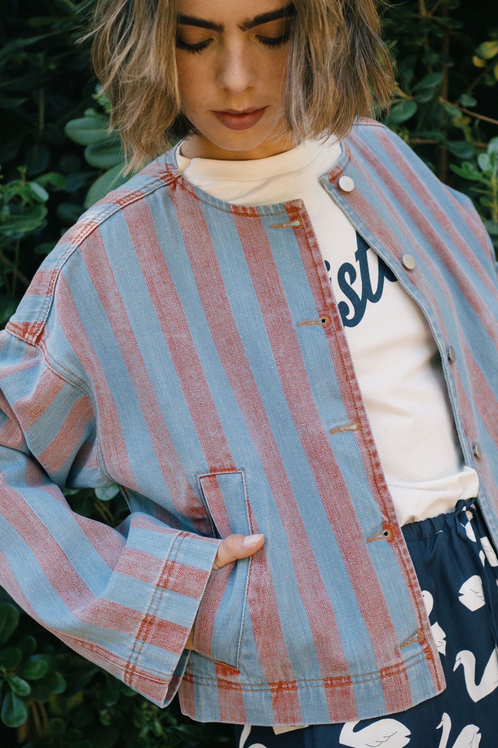 WIDE STRIPES JACKET