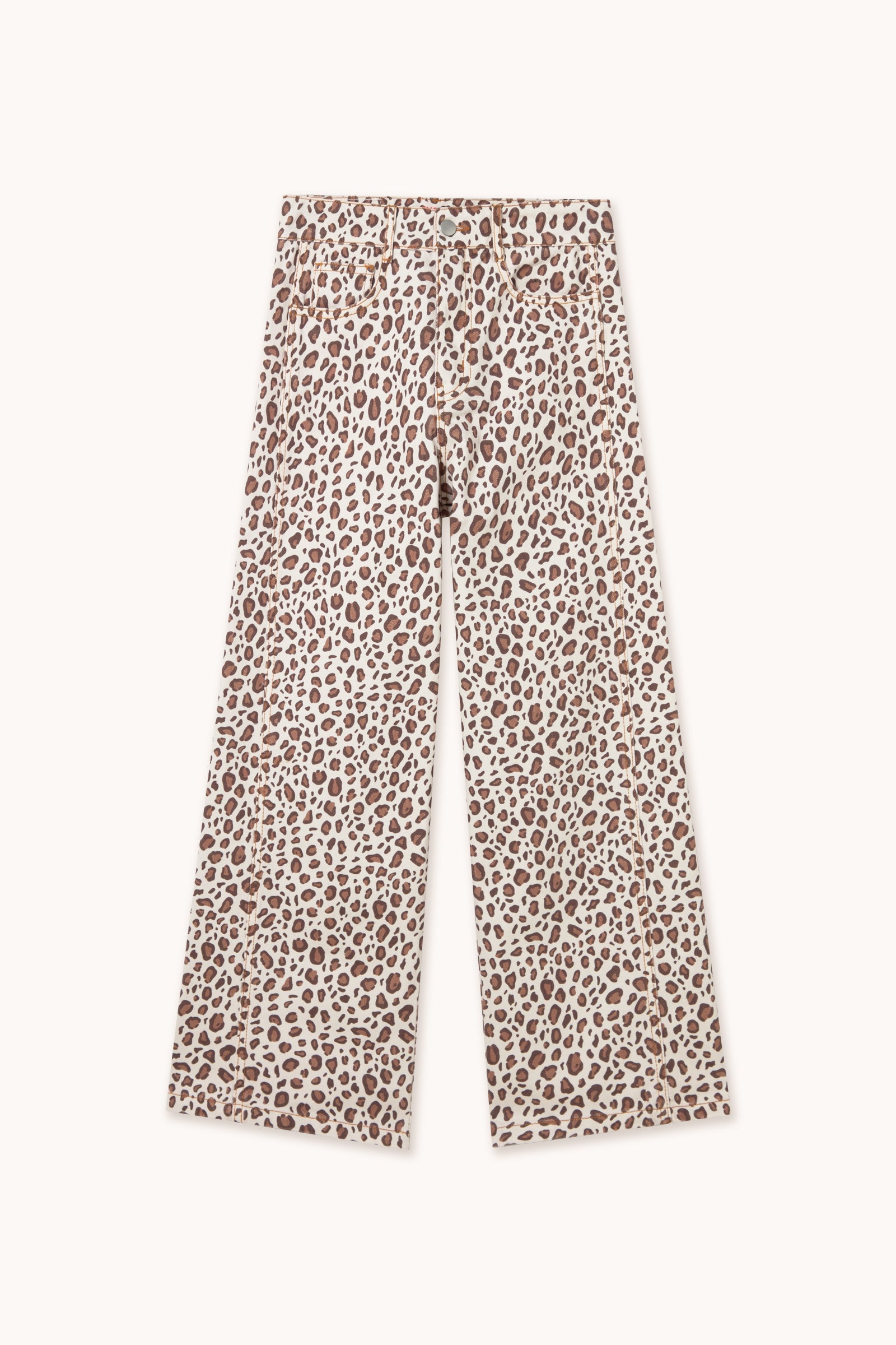 ANIMAL PRINT SIDE PANELS DENIM