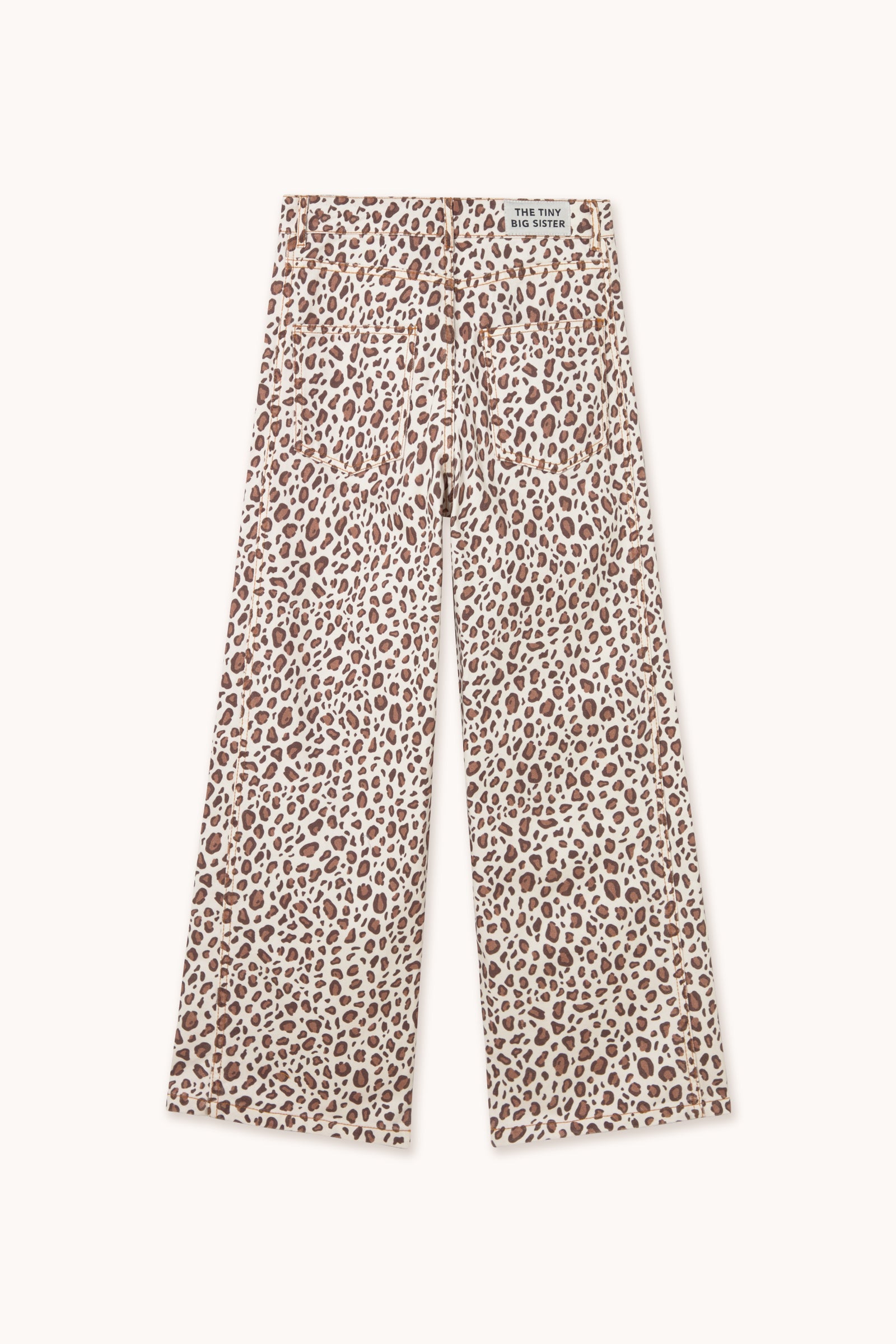 ANIMAL PRINT SIDE PANELS DENIM