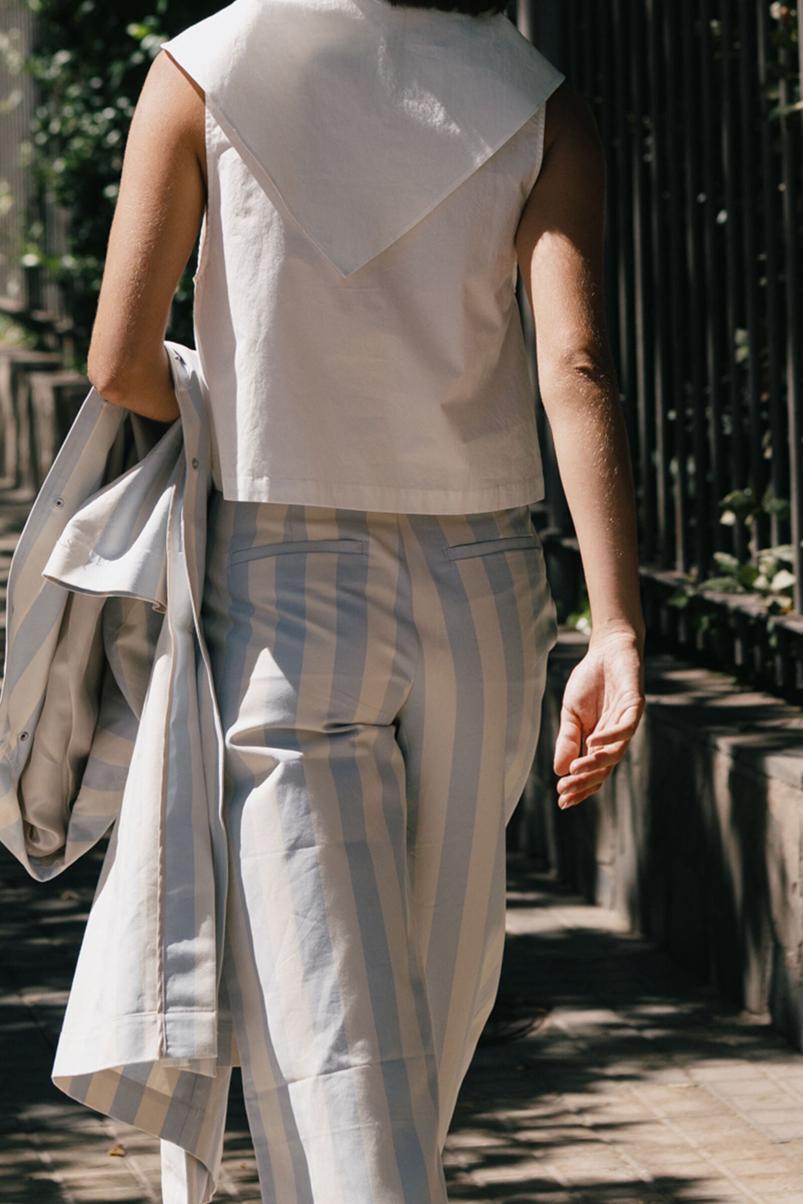 STRIPED BERTA DENIM