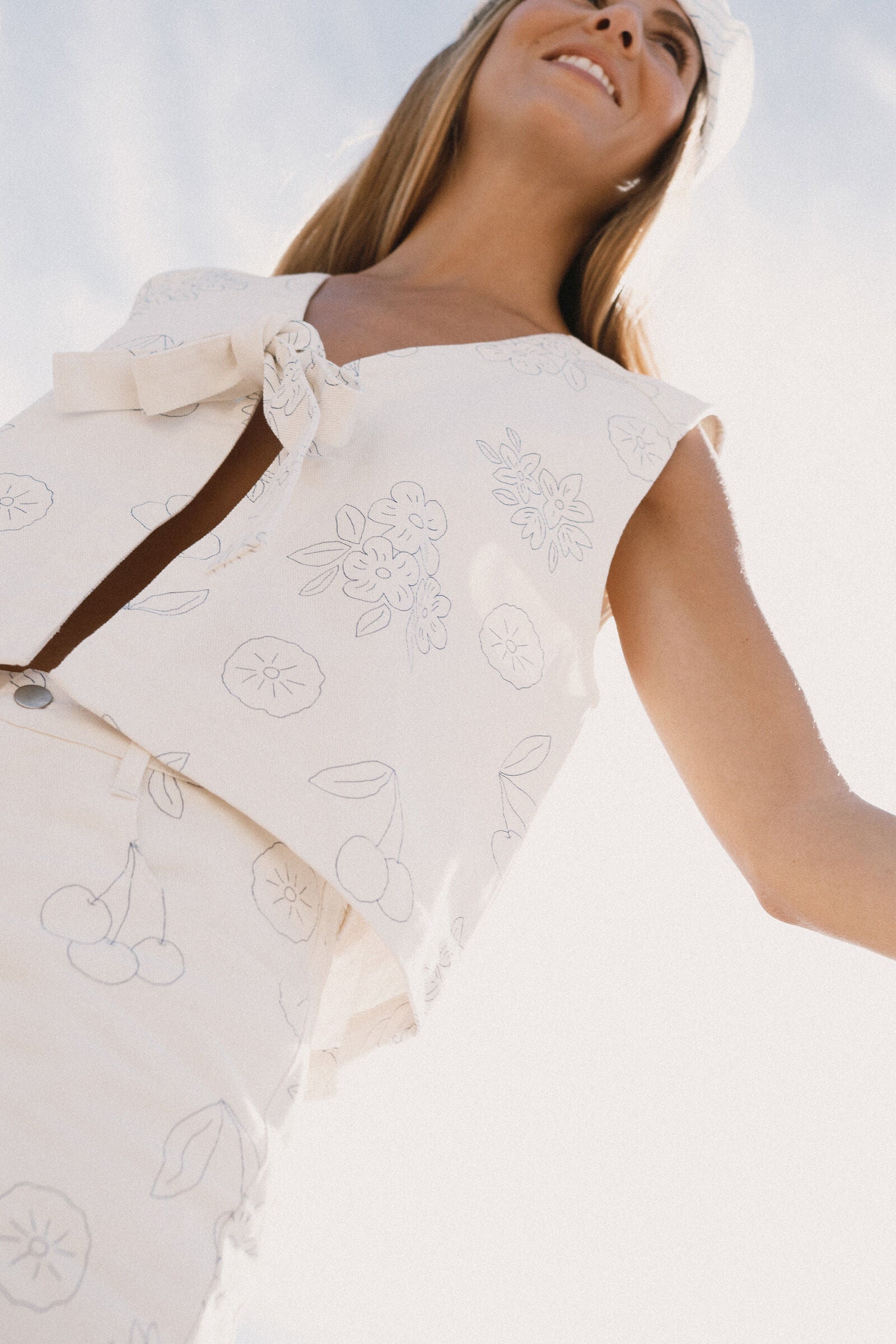 DENIM FRUITS VEST