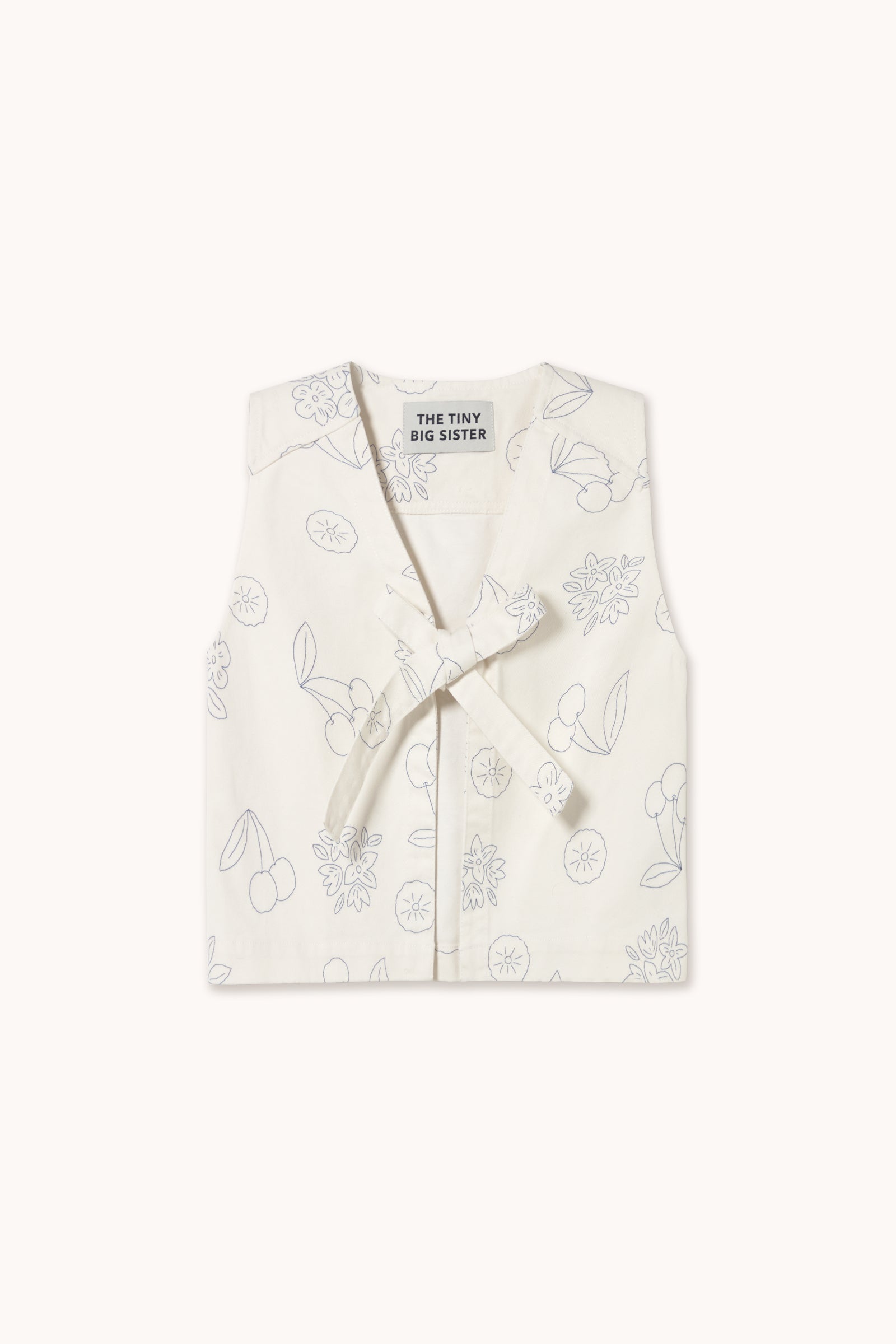 DENIM FRUITS VEST