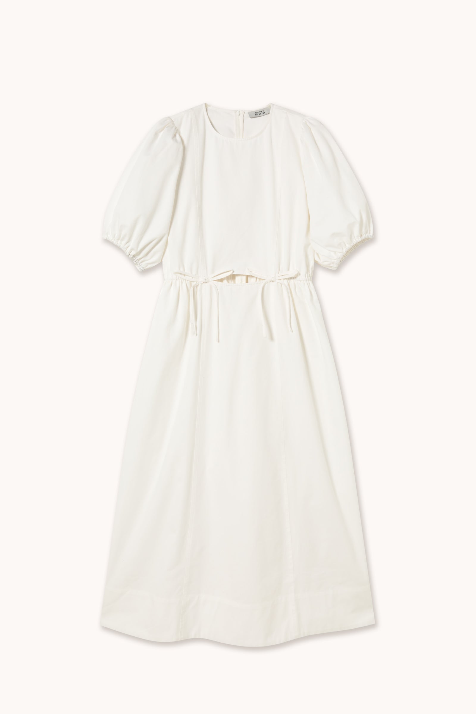 PUFF SLEEVES MIDI DRESS