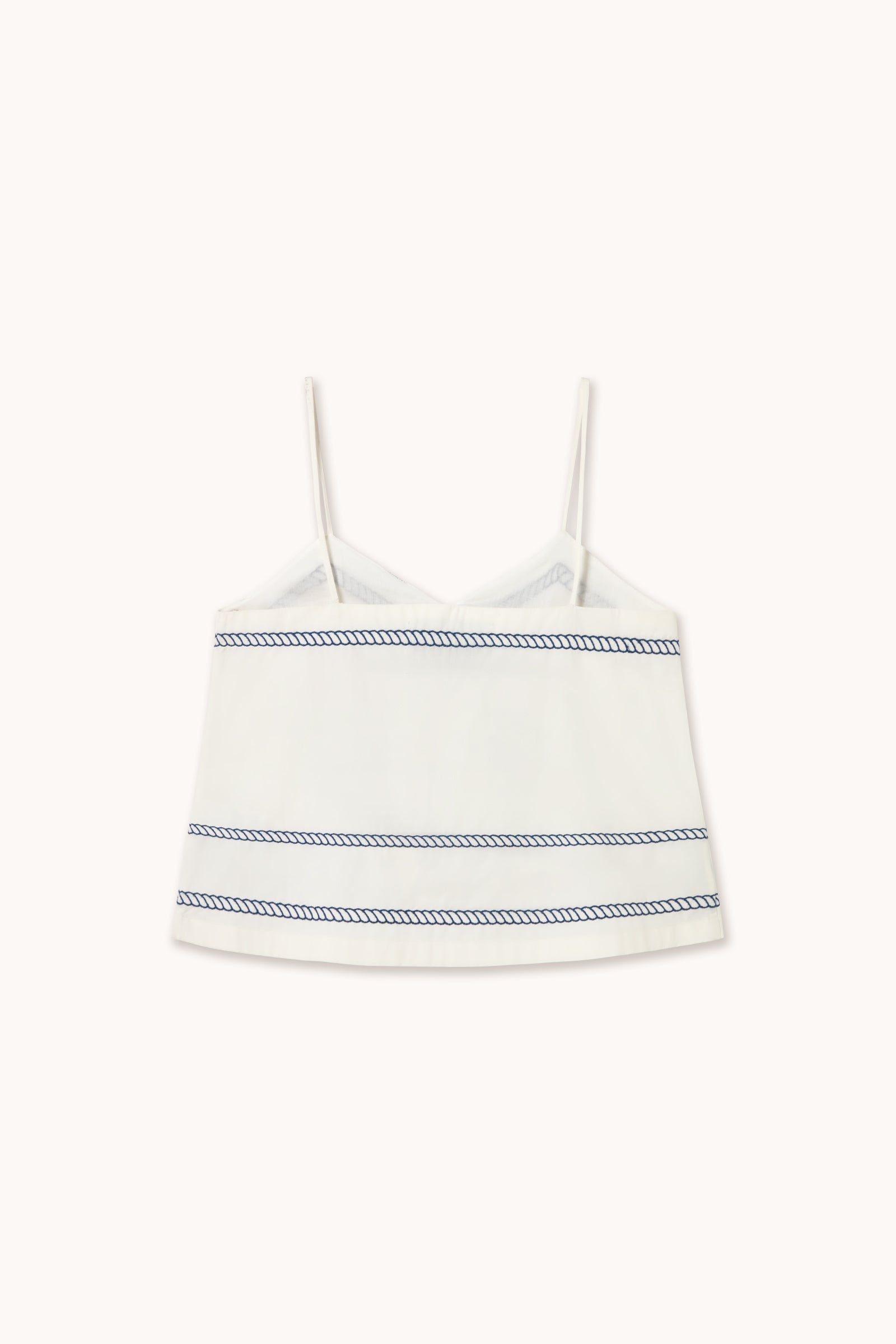 EMBROIDERED STRAPS TOP