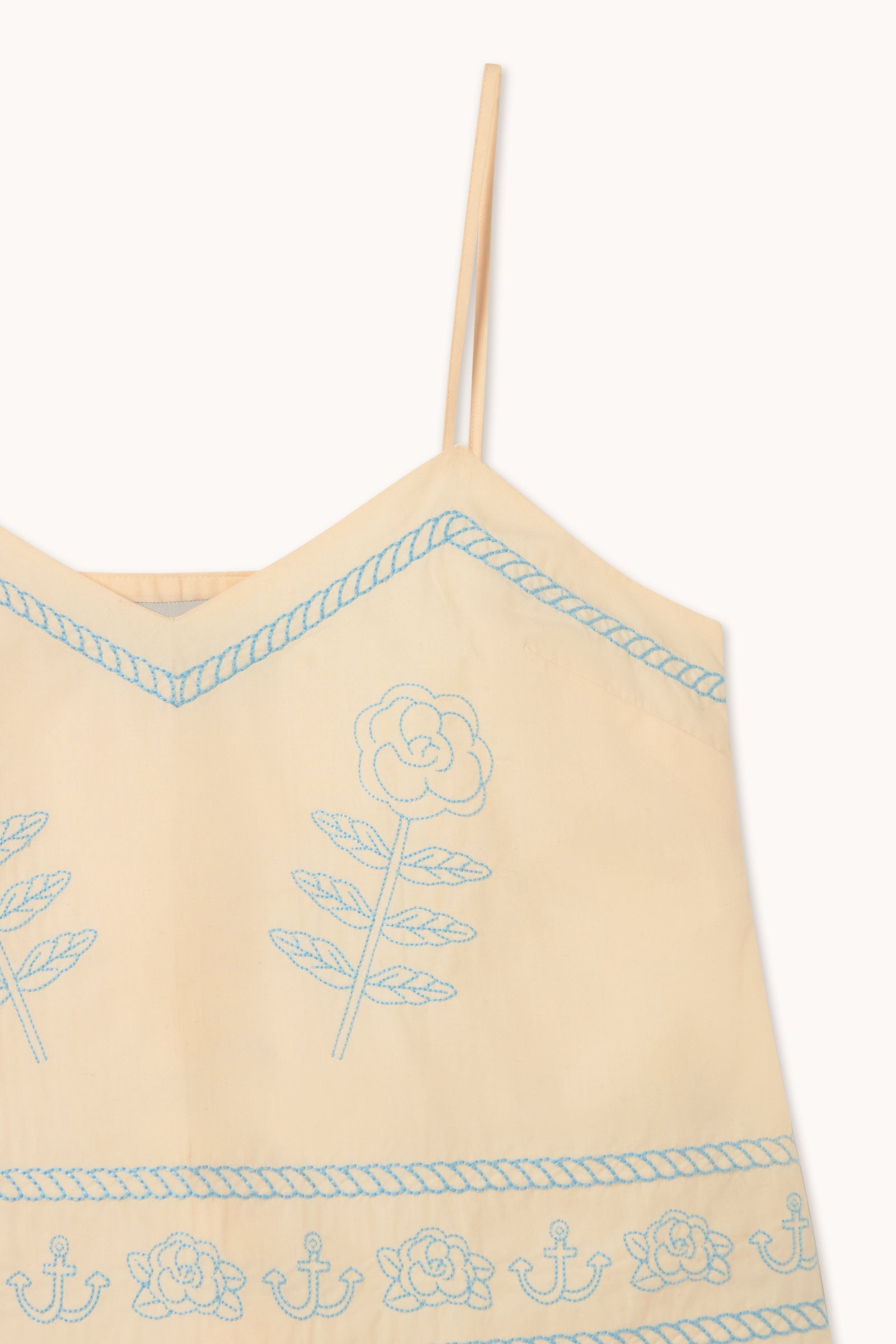 EMBROIDERED STRAPS TOP