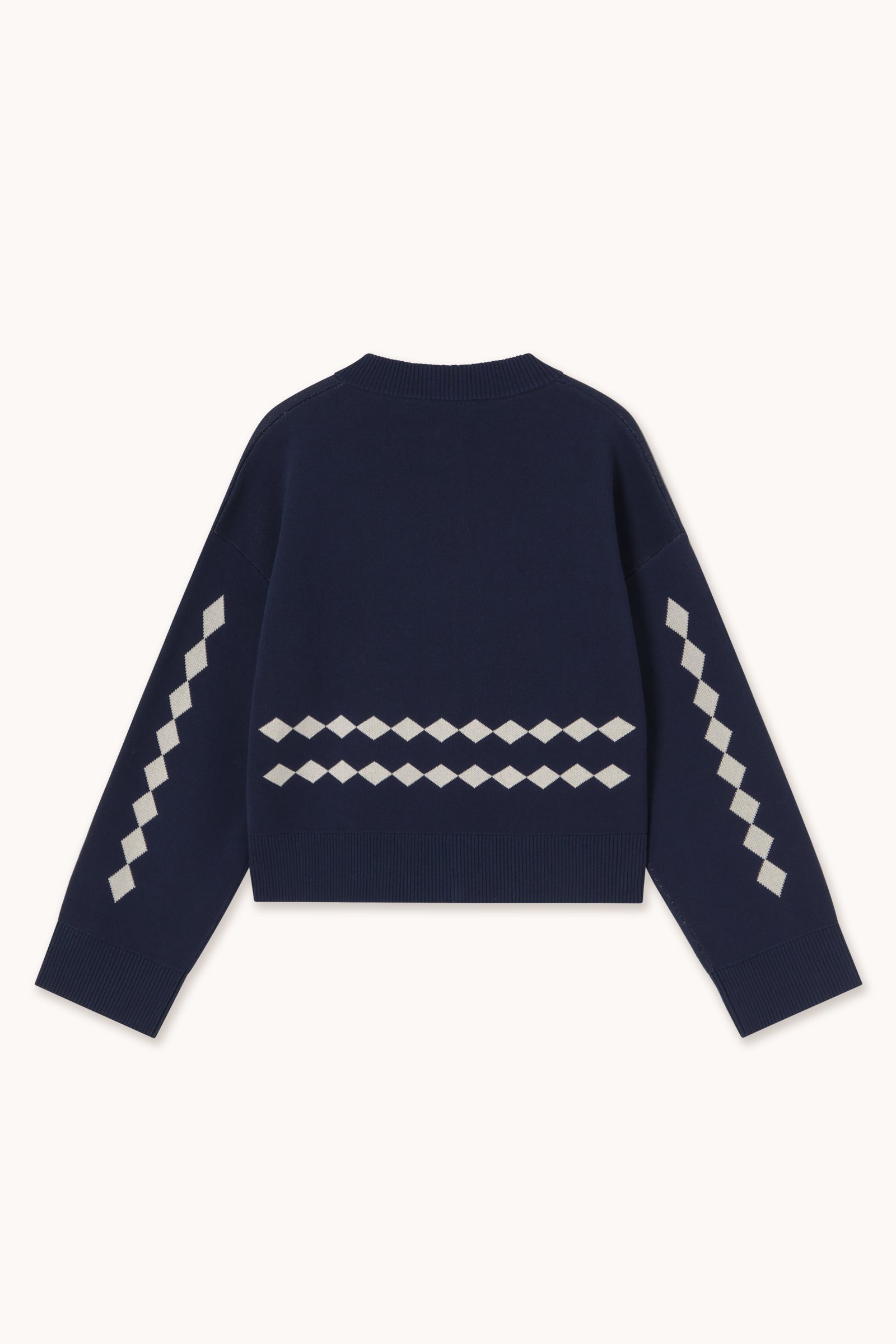SWANS JACQUARD CARDIGAN