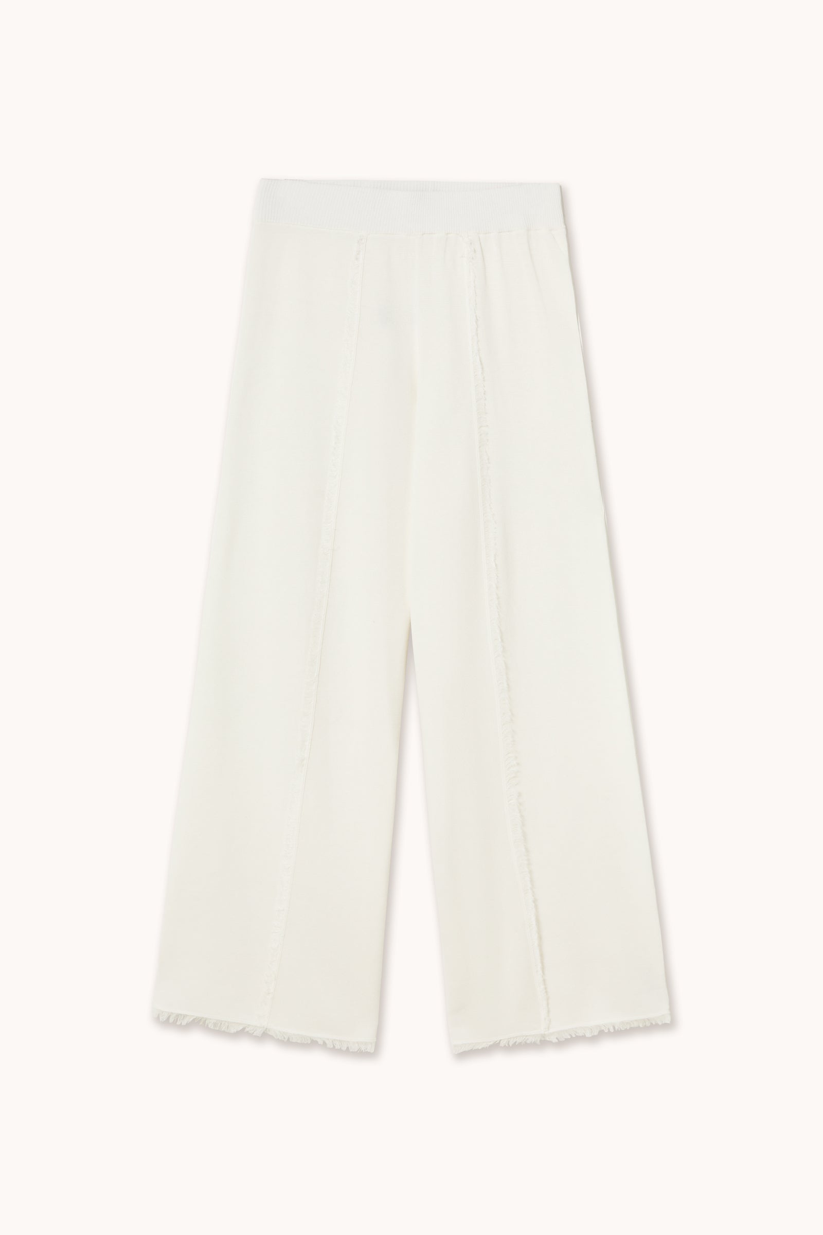 KNITTED PANTS WITH FRINGE