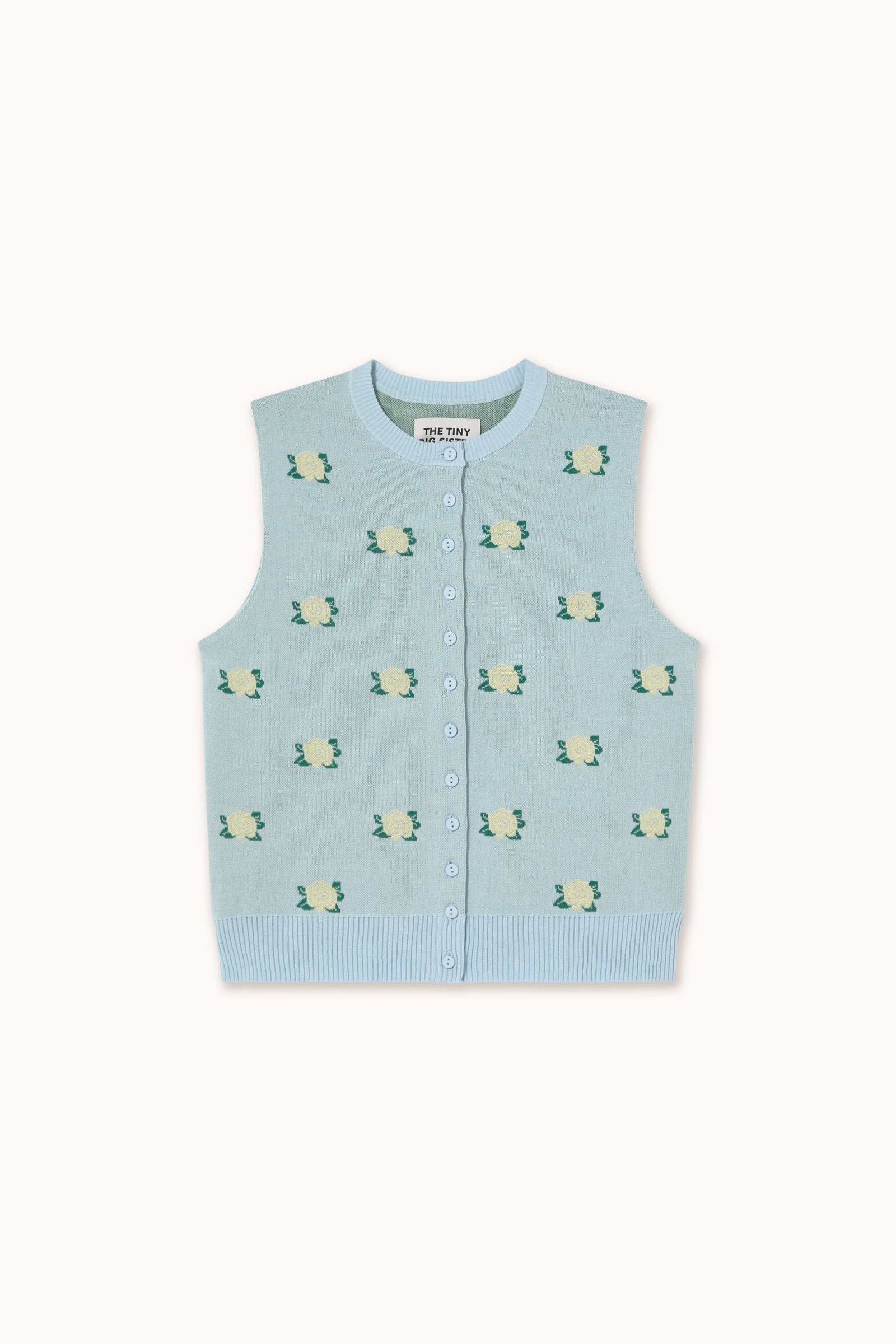 FLOWERS JACQUARD VEST