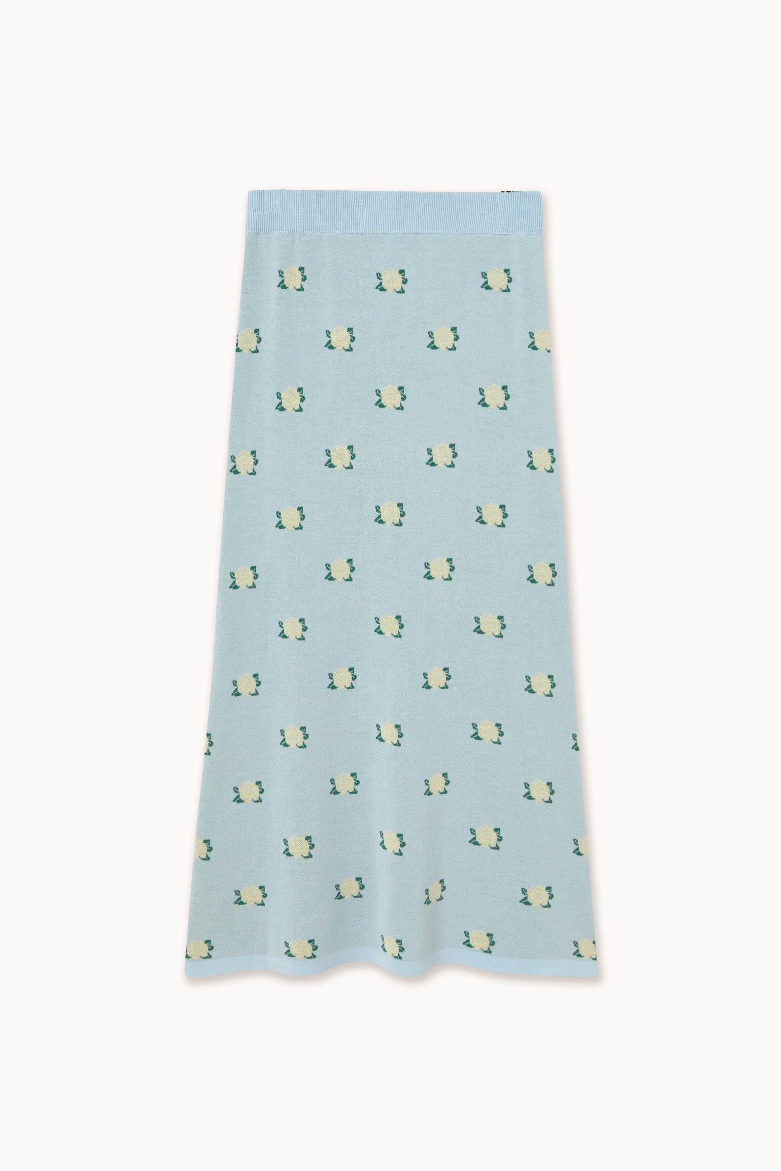 FLOWERS JACQUARD SKIRT