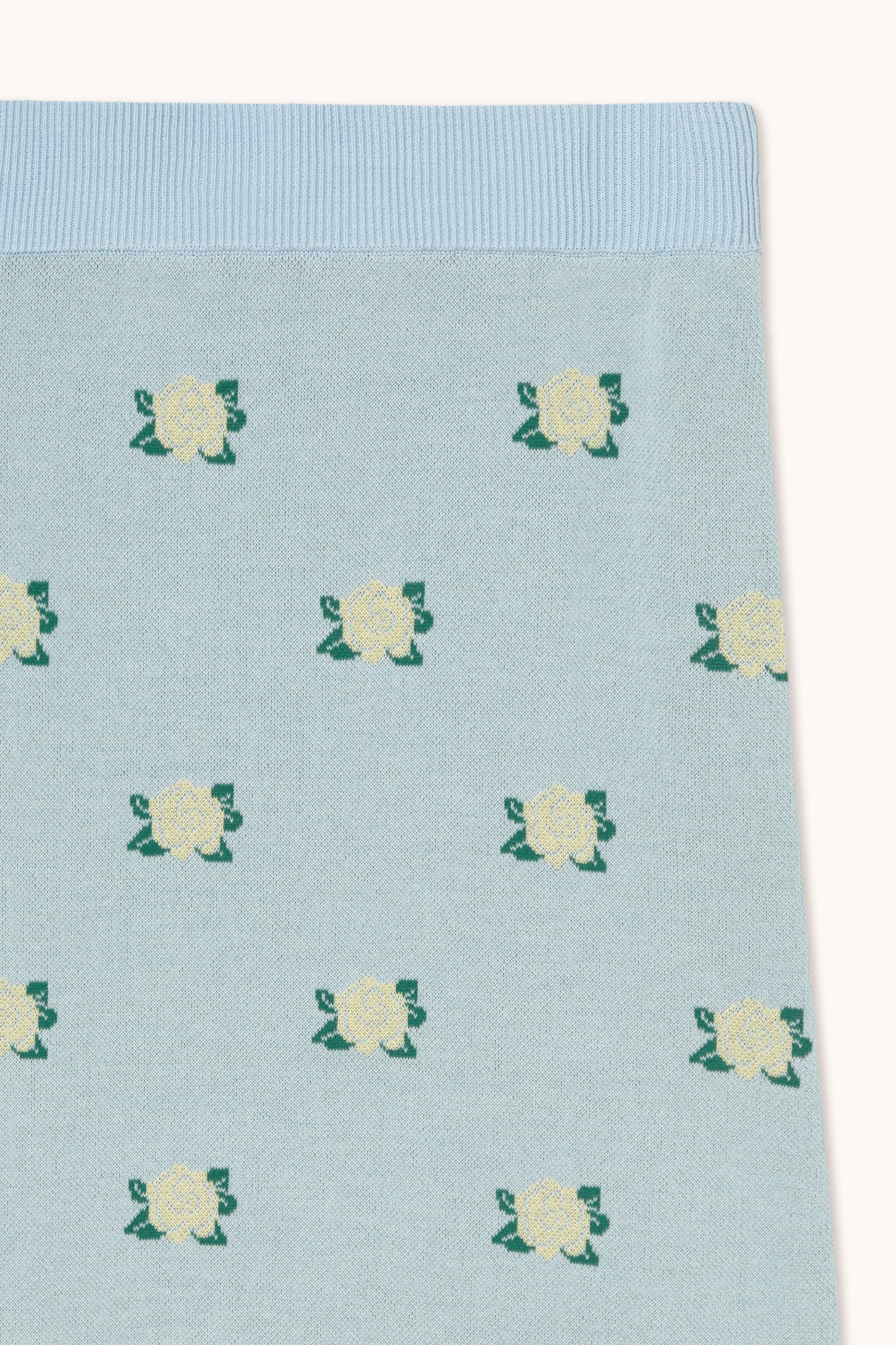 FLOWERS JACQUARD SKIRT