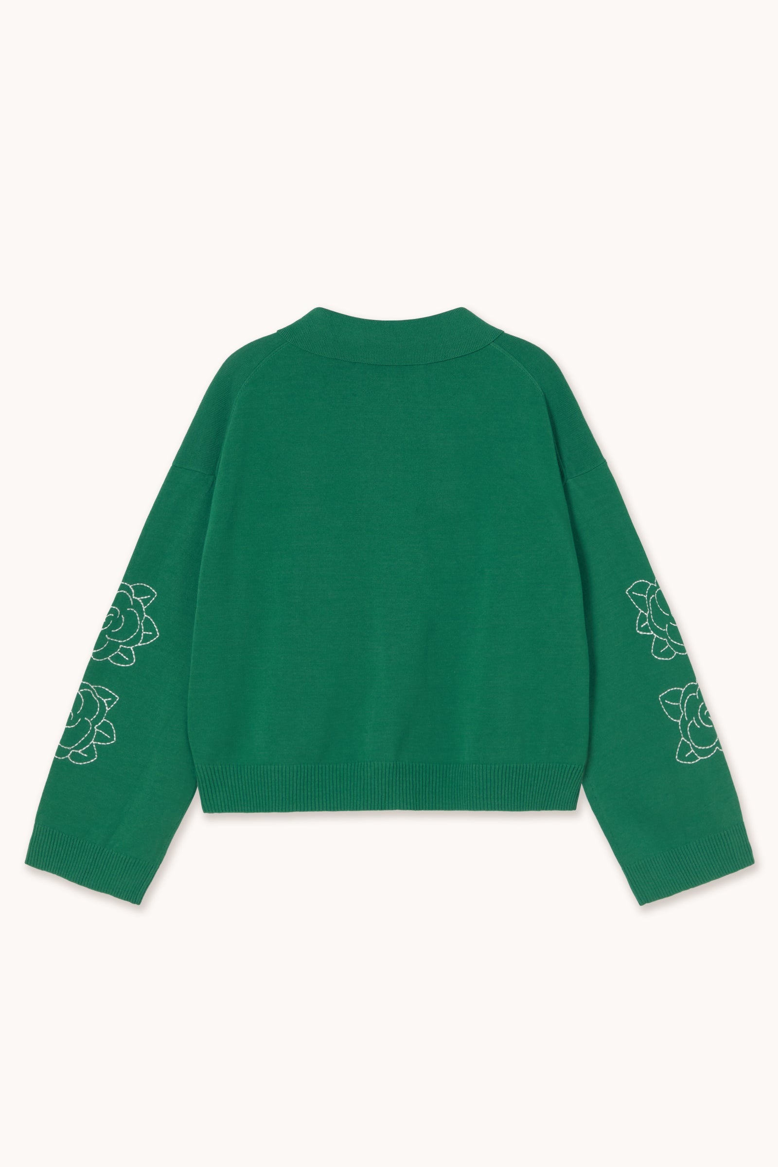 FLOWERS EMBROIDERED CARDIGAN