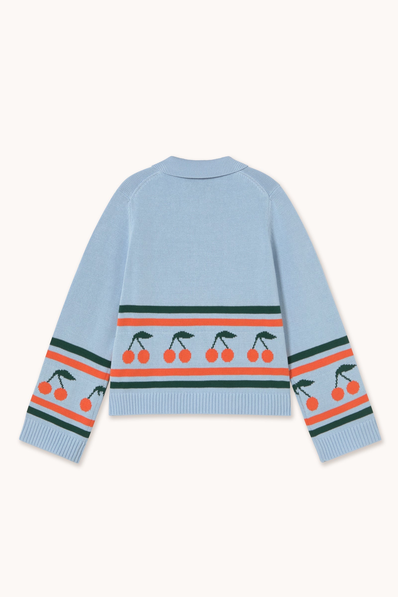 CHLOE CHERRIES POLO SWEATER