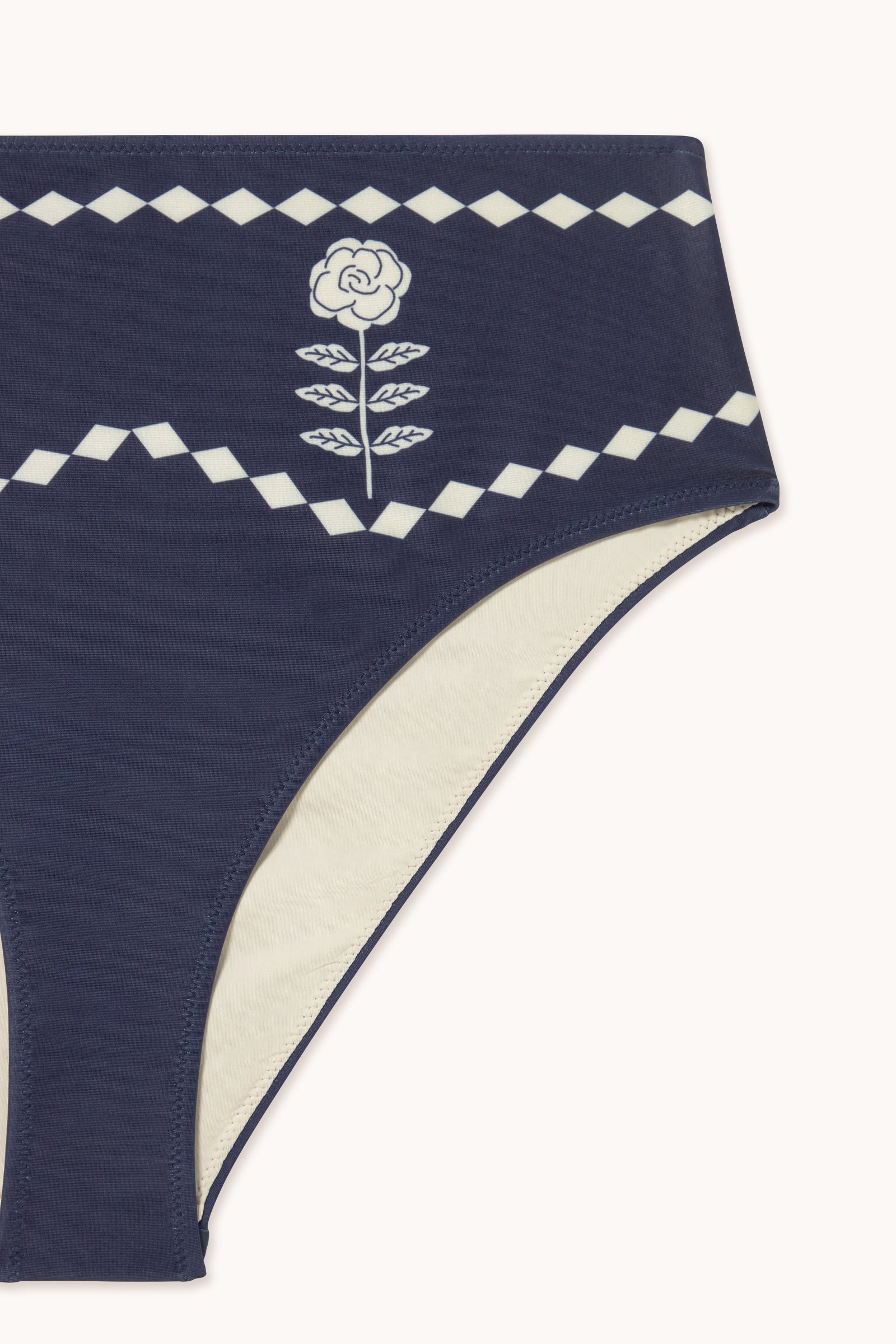 ROSES HIGH-WAISTED BIKINI BOTTOM