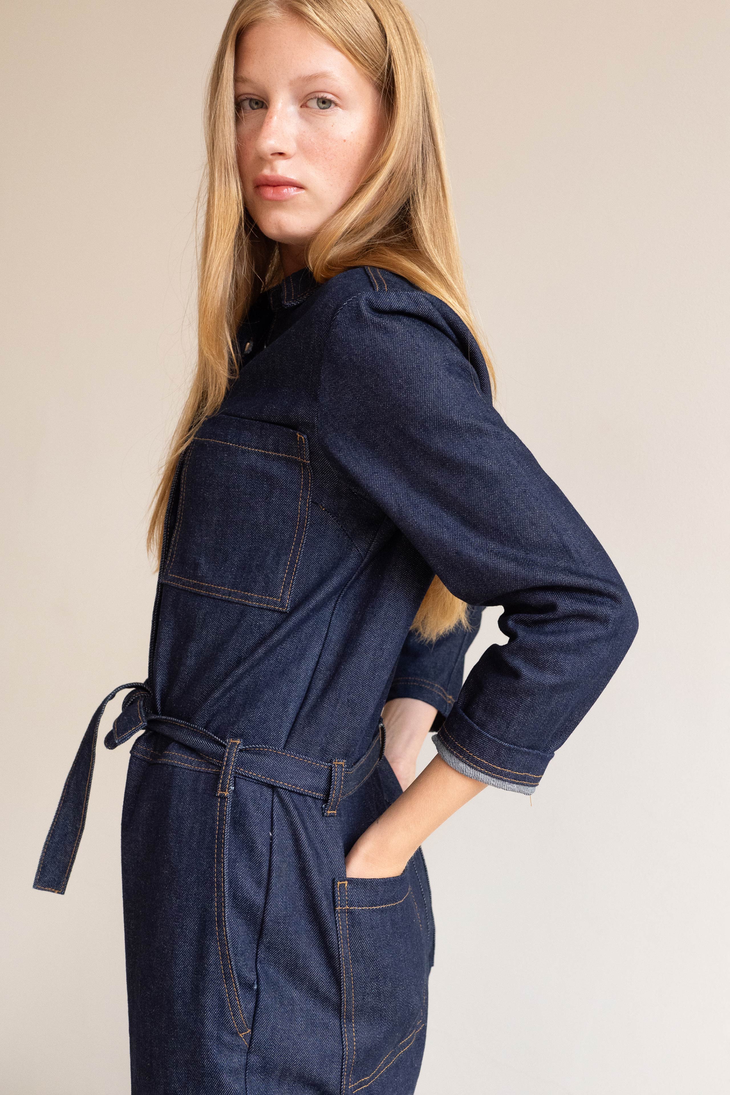 DENIM JUMPSUIT