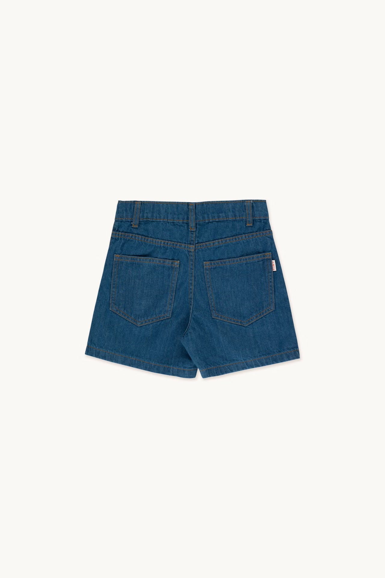 SOLID DENIM LONG SHORT